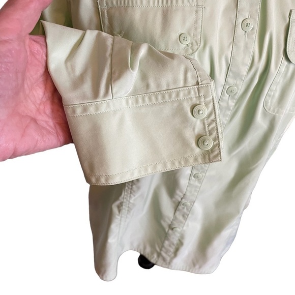 Eddie Bauer Ladies Mint Green Long Sleeves - Roll up - Size Large - Picture 7 of 13